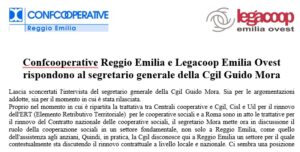 Scopri di più sull'articolo Confcooperative e Legacoop rispondono al segretario generale della Cgil Guido Mora