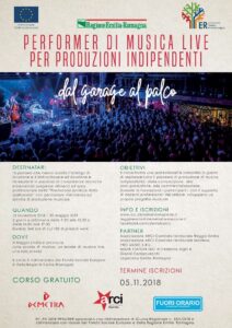 Scopri di più sull'articolo Performer di musica live: un corso gratuito a Reggio e provincia, di Demetra e Arci