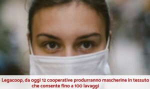Scopri di più sull'articolo 12 cooperative produrranno mascherine lavabili fino a 100 volte. Tra le coop Art Lining di Reggio Emilia