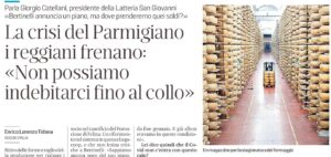 Scopri di più sull'articolo La crisi del Parmigiano: Intervista a Giorgio Catellani sulla Gazzetta di Reggio
